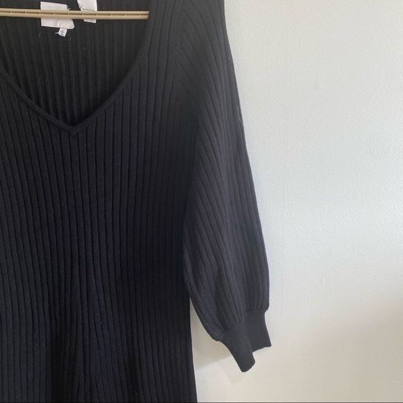 Charles Henry Ribbed Body-Con Sweater Dress black - Picture 3 of 9